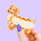 Hot Dog Hair Claw, Cute Hair Accessories, Shaped Hair Clips