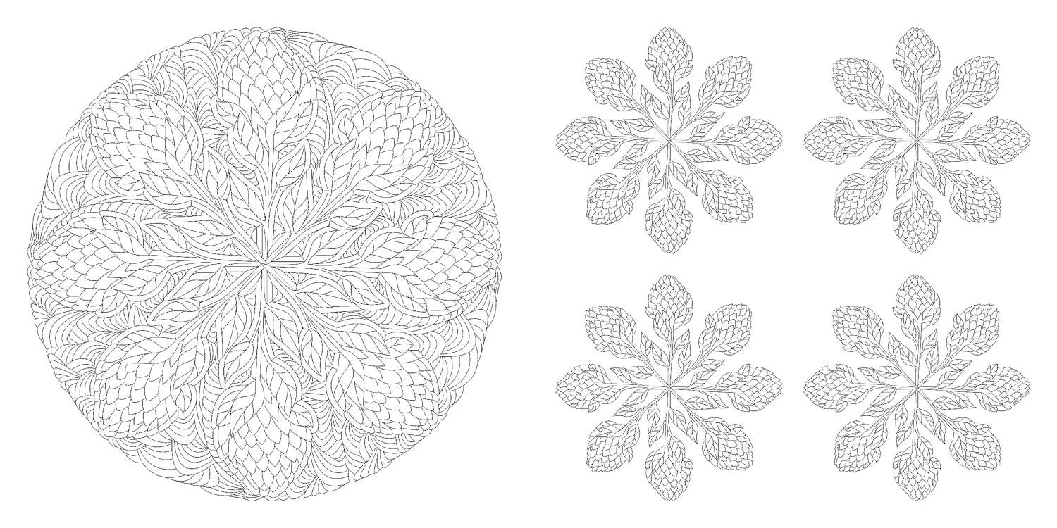 Floral Mandalas Coloring Book by Sara Muzio