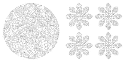 Floral Mandalas Coloring Book by Sara Muzio