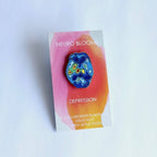 Depression Enamel Pins