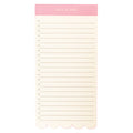 Light Pink Die-Cut List Pad