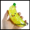 Banana Water and Sparkle Filled Squeeze Stress Ball  