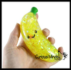 Banana Water and Sparkle Filled Squeeze Stress Ball  