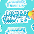 Drink Water Reminder Stay Hydrated H2O Vinyl Sticker