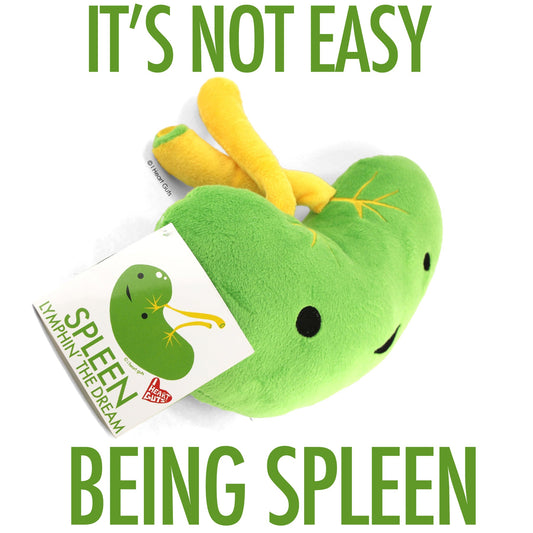 Spleen Plush - Lymphin' The Dream - Plush Organ Stuffed Toy Pillow