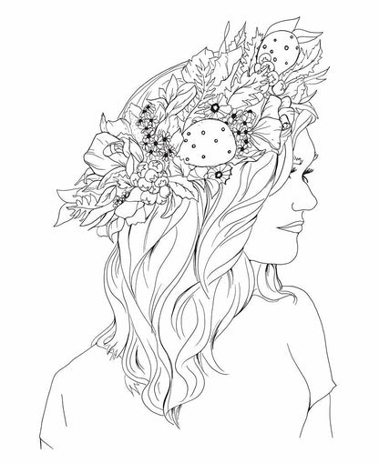 Floral Wonderland Coloring Book