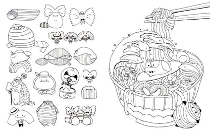 A Million Kawaii Cuties Coloring Book