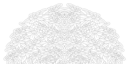 Floral Mandalas Coloring Book by Sara Muzio