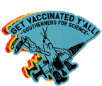 Get Vaxxed Crawfish Sticker