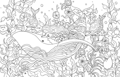 A Million Mermaids Coloring Book