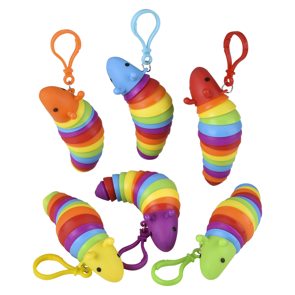 (T) 3.75" SENSORY WIGGLE CATERPILLAR CLIP ON