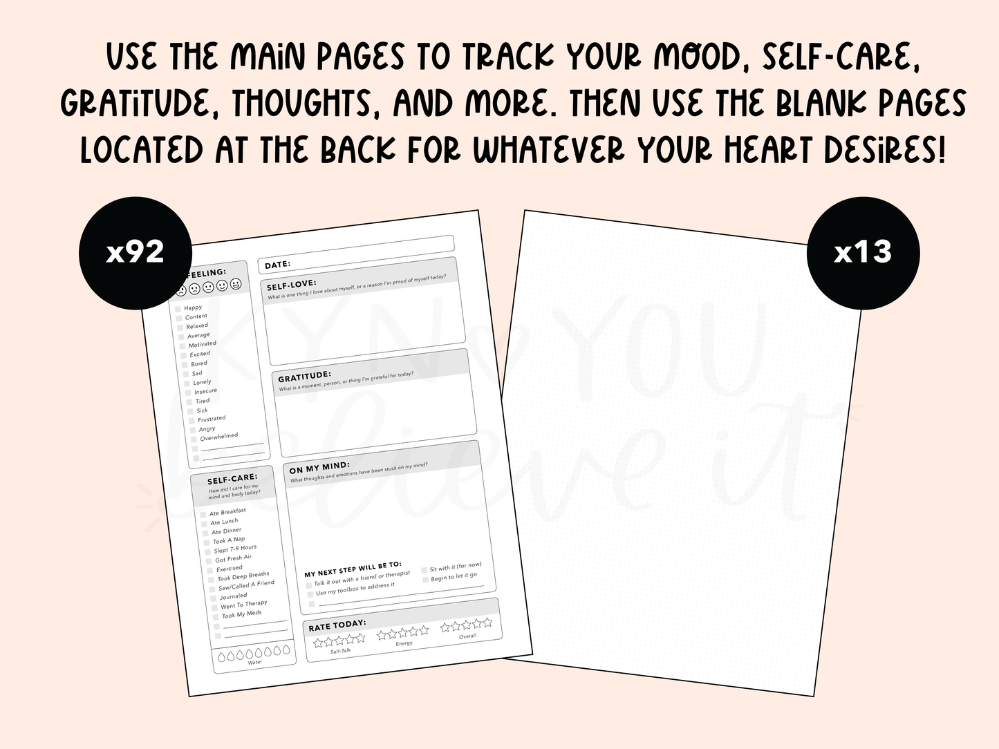 Words You Speak Mental Health Journal