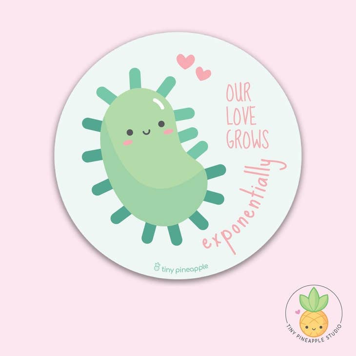 "Our Love Grows Exponentially!" Sticker