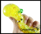 Banana Water and Sparkle Filled Squeeze Stress Ball  