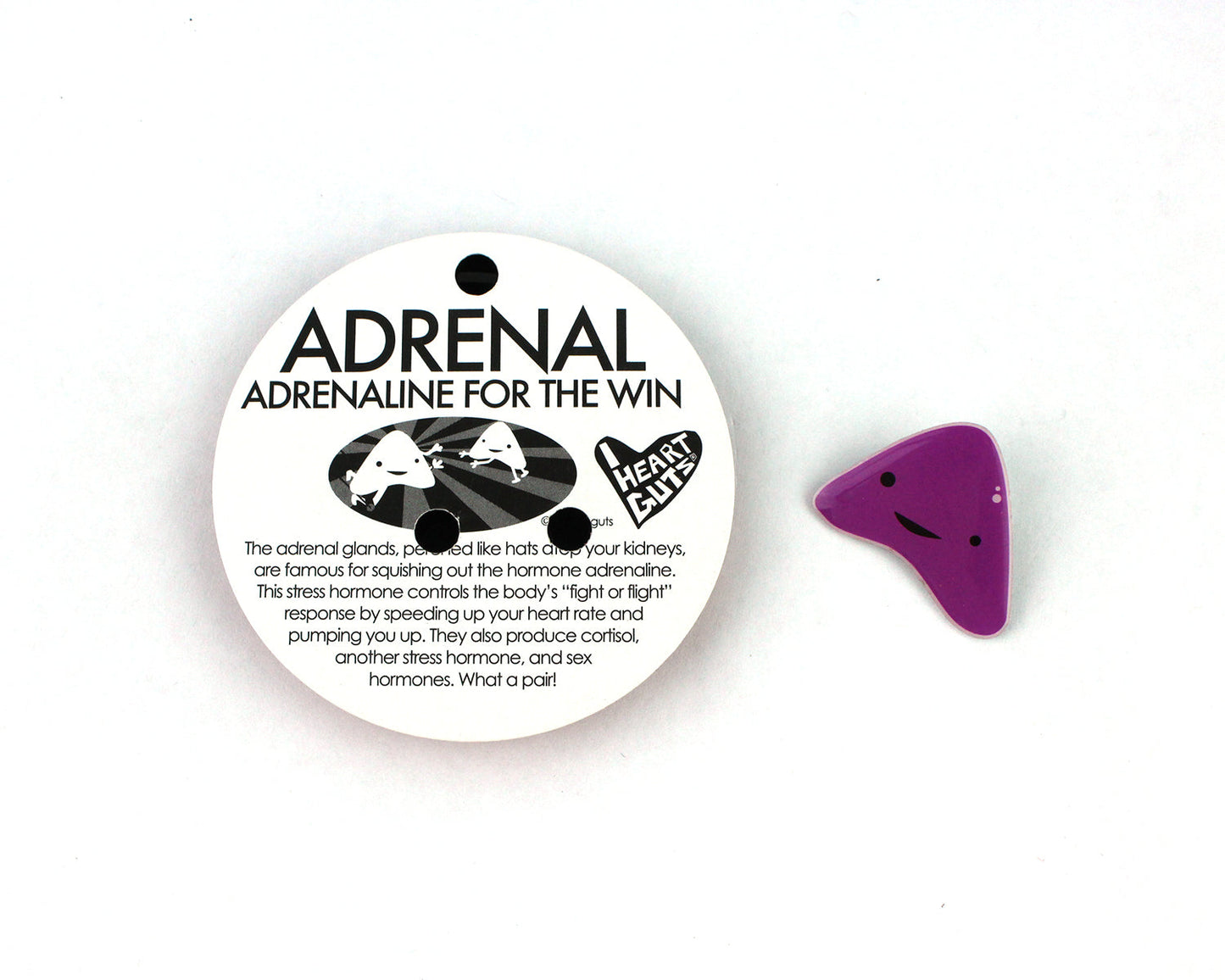 Adrenal Gland Lapel Pin - What a Rush!