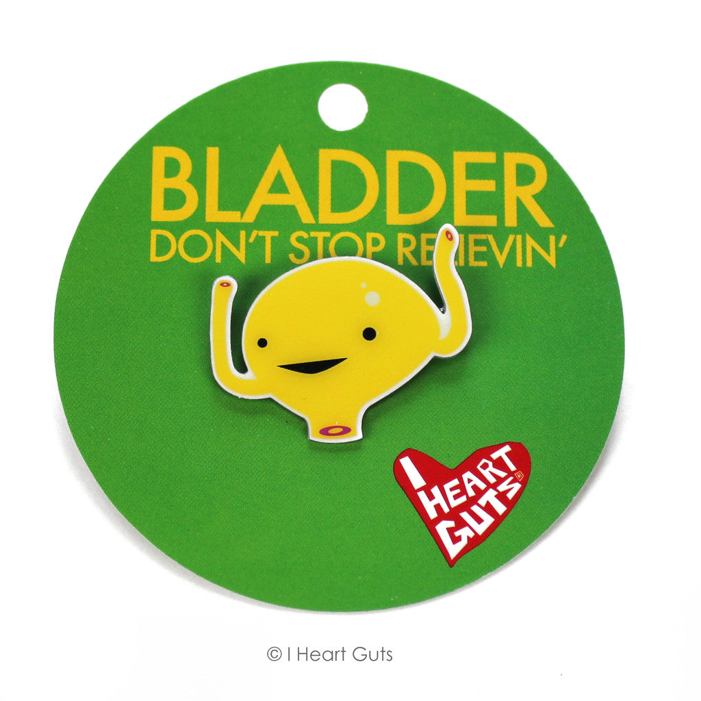 Bladder Lapel Pin - Don't Stop Relievin'
