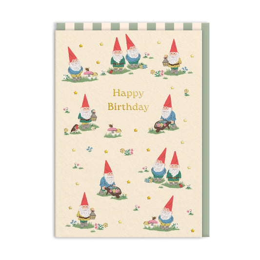 Gnome Happy Birthday Greeting Card