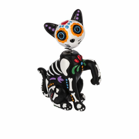 Sugar Skull Cat Figurines