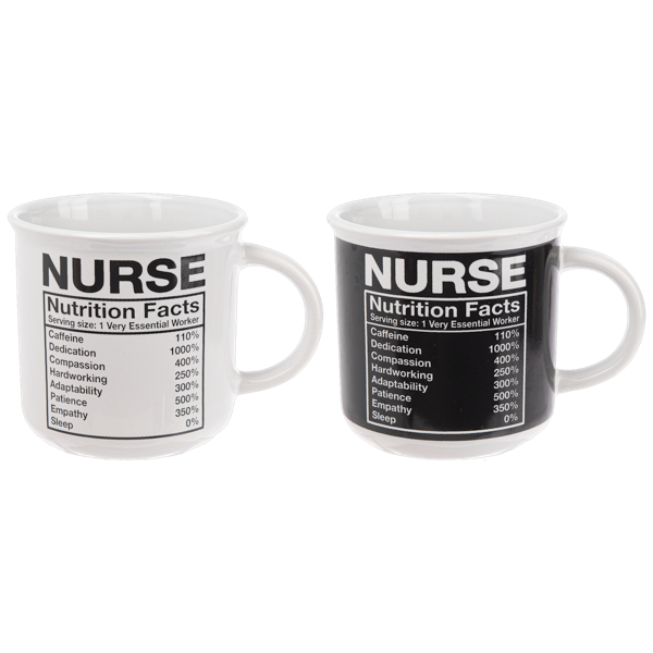 Nurse Nutrition Facts Mug