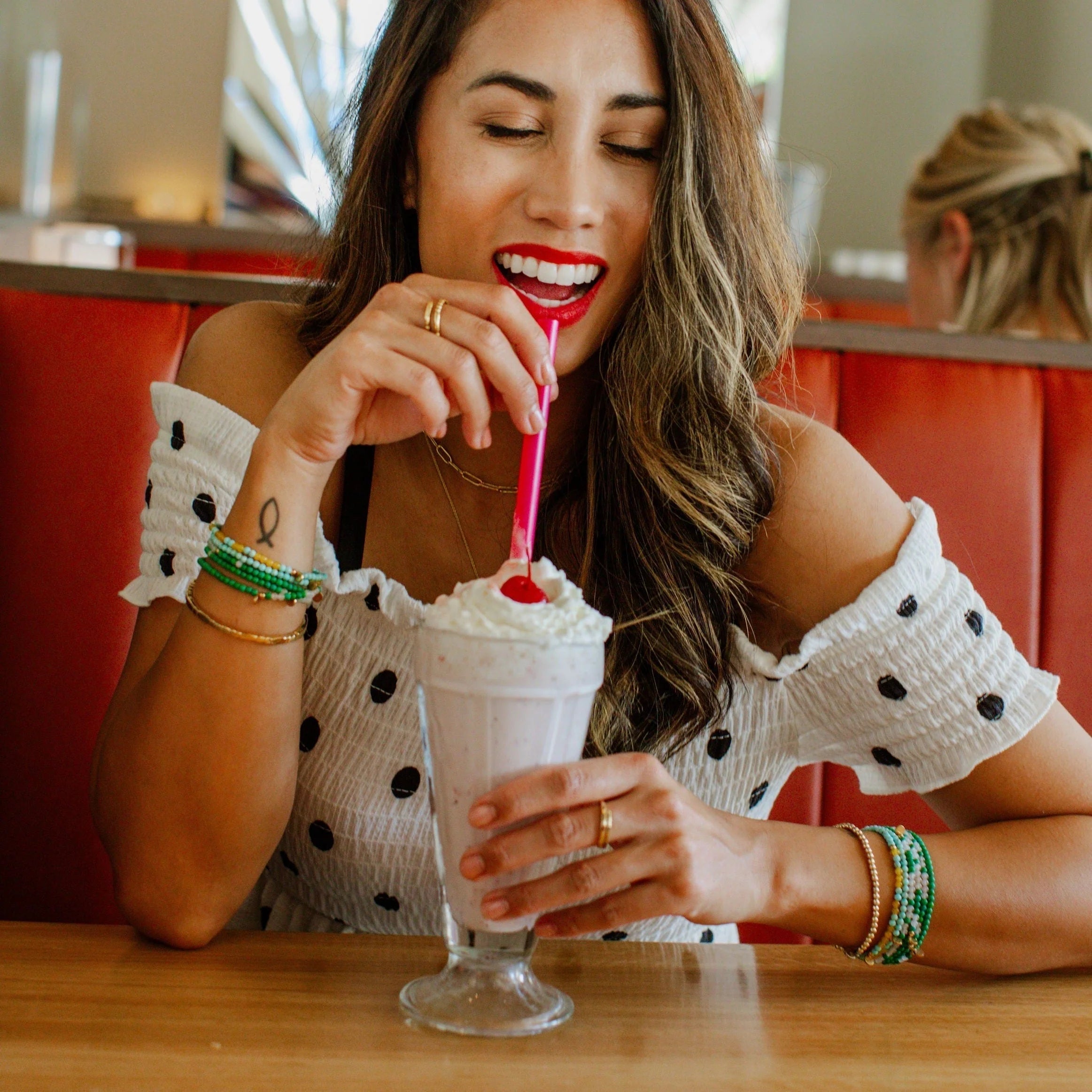 3mm Morse Code Bracelet | ENOUGH- Moonstone and Lapis
