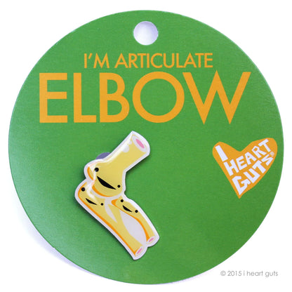 Elbow Joint Lapel Pin - I'm Articulate