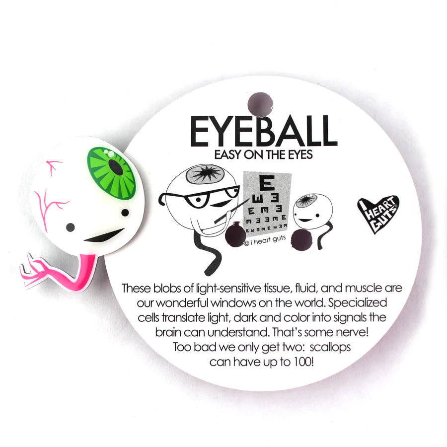 Eyeball Lapel Pin - Party Pupil in the House!