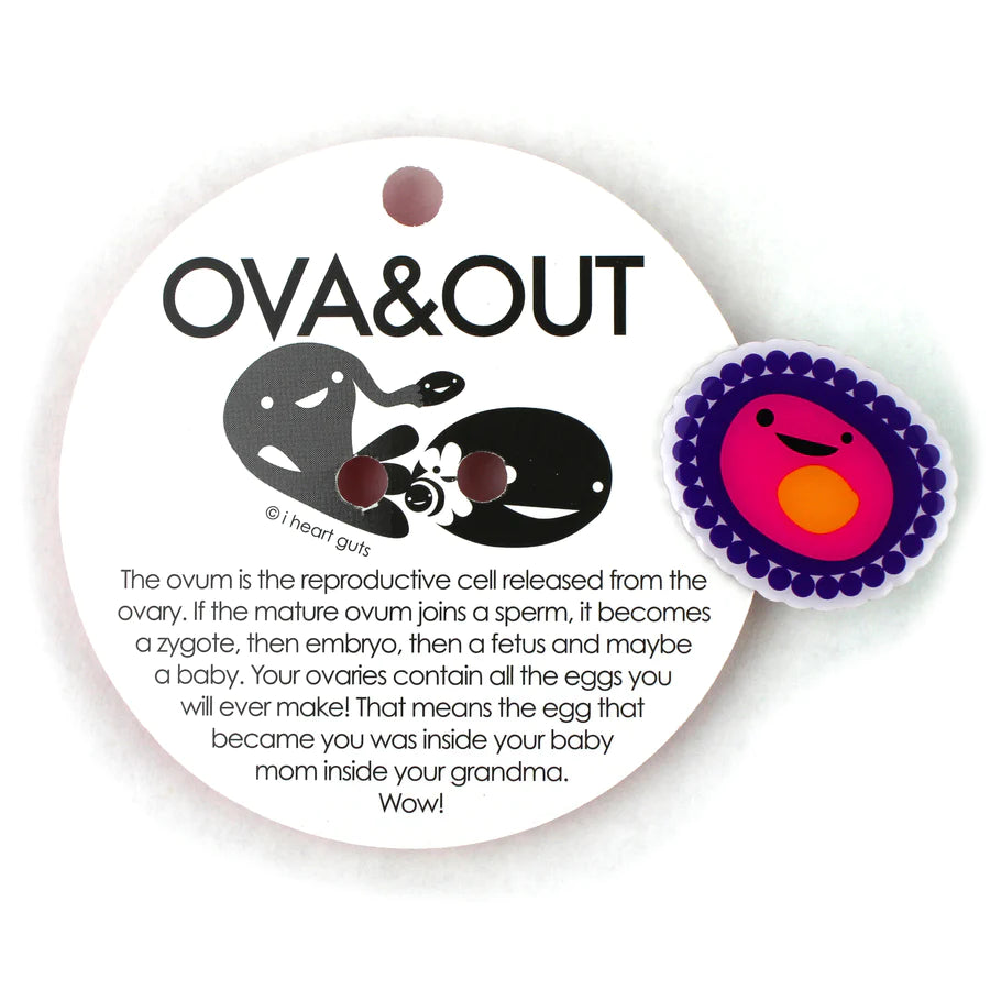 Ovum Lapel Pin - Ova and Out!