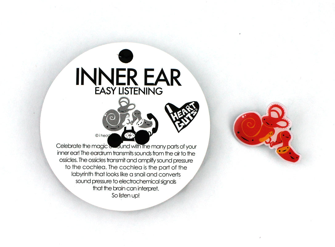 Inner Ear Lapel Pin - Now Hear This
