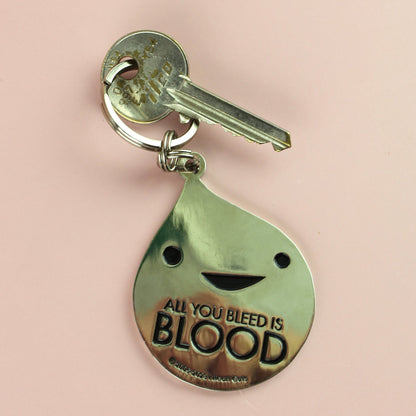 Blood Enamel Keychain - All You Bleed Is Blood