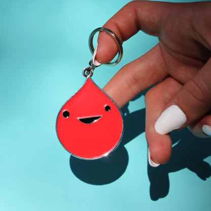 Blood Enamel Keychain - All You Bleed Is Blood