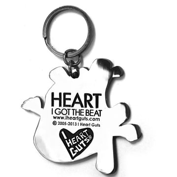 Heart Keychain - I Got the Beat