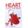Heart Keychain - I Got the Beat