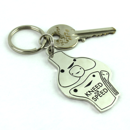 Knee Enamel Keychain - Kneed for Speed