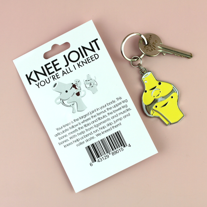 Knee Enamel Keychain - Kneed for Speed