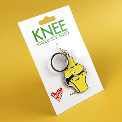 Knee Enamel Keychain - Kneed for Speed