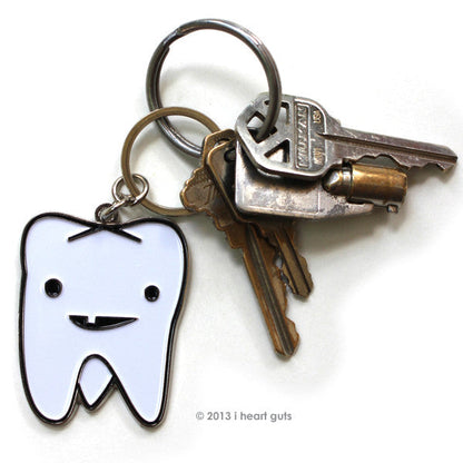 Tooth Keychain - Flossin' Ain't Just for Gangstas