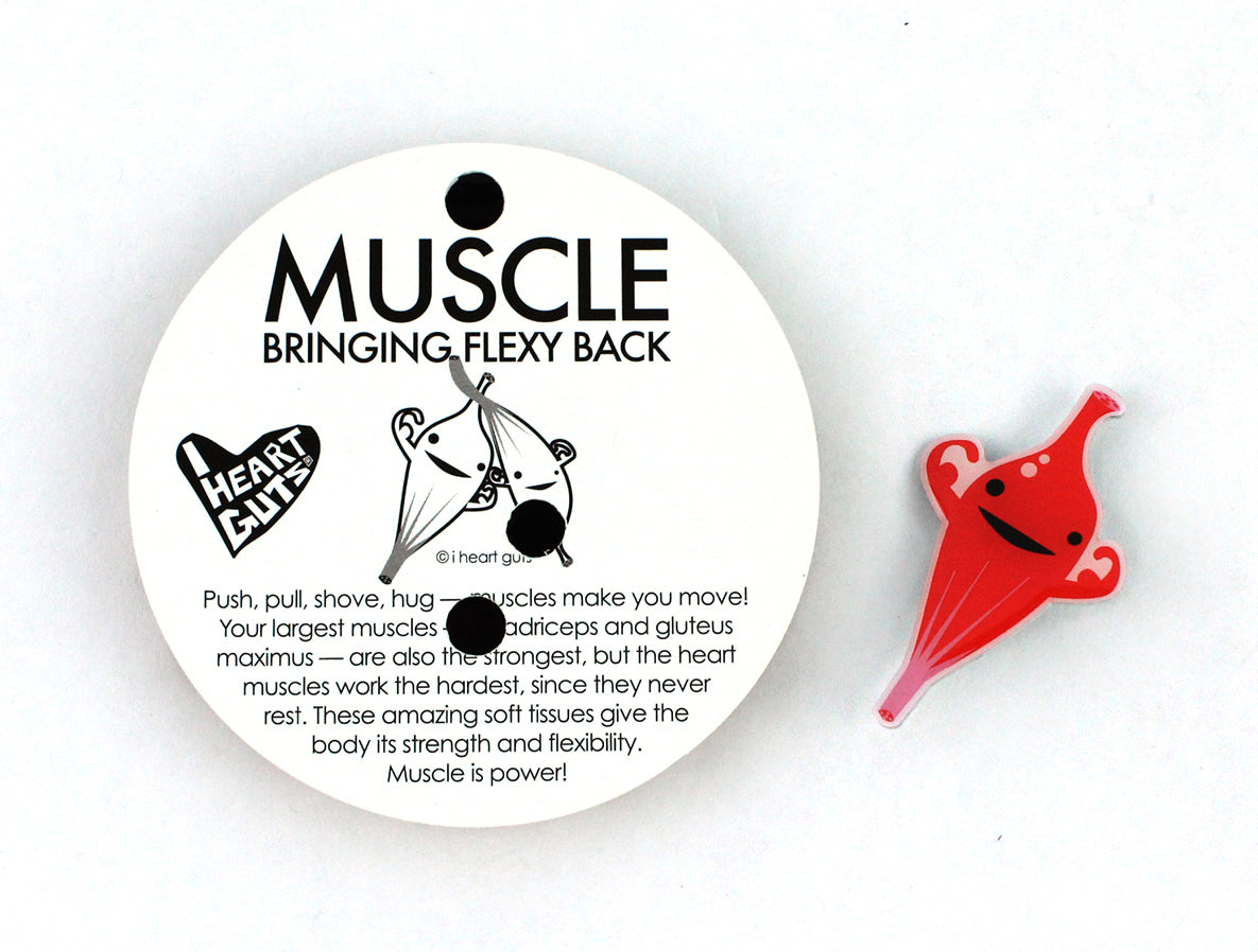Muscle Lapel Pin - I'm Flexy and I Know It