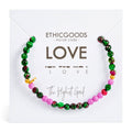 Morse Code Bracelet | LOVE Bright Lilac & Zoisite