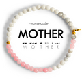 Morse Code Bracelet | MOTHER Rose Quartz & Howlite