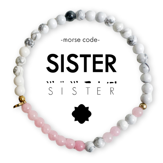Sorority Morse Code Bracelet | SISTER Phi Mu