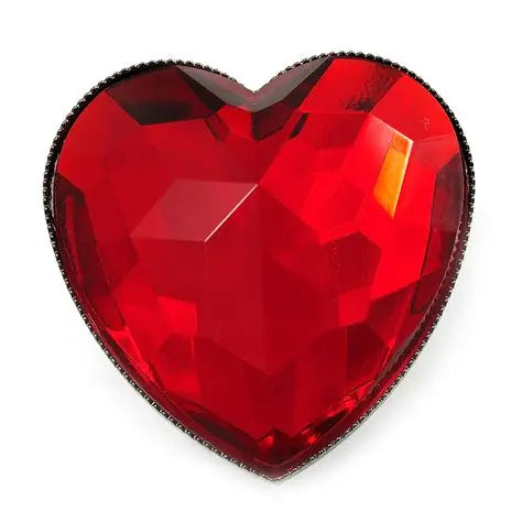 Red Acrylic Heart - 3.5 in - ORNAMENT