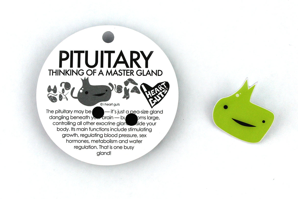 Pituitary Gland Lapel Pin - Glandmaster Flash!