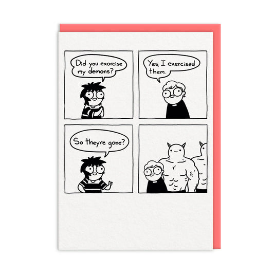 Exercise My Demons Greeting Card