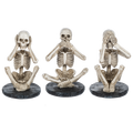 Hear No, See No Speak No Skeleton