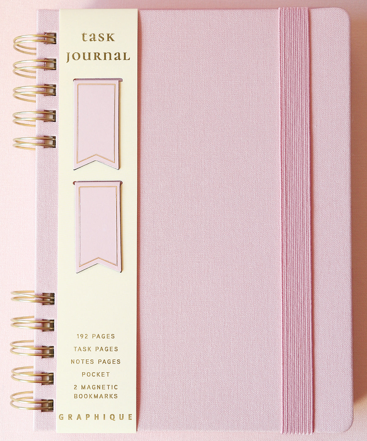 Blush Pink Journal with Magnetic Bookmarks