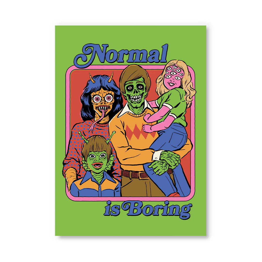 Normal Is Boring Postcard