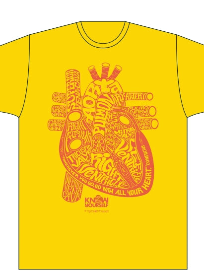 Know Yourself X The Health Museum Heart Anatomy T-Shirt