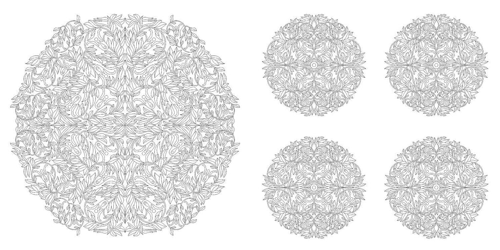 Floral Mandalas Coloring Book by Sara Muzio