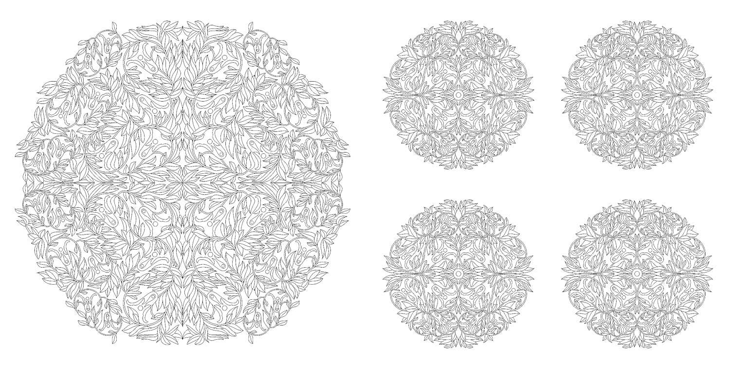 Floral Mandalas Coloring Book by Sara Muzio