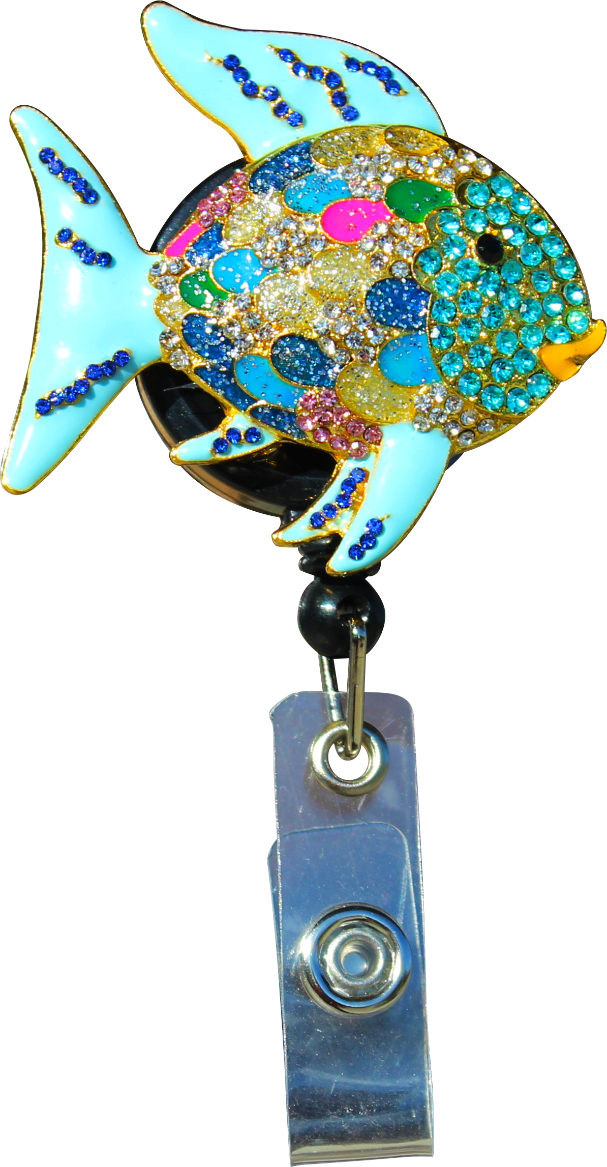 Fish Sparkle And Shine Badge Reel